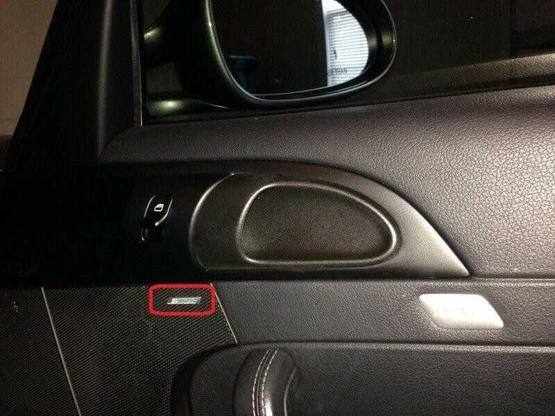 Naujas originalus PORSCHE 911 987 Cayman Boxster durų \"BOSE\" logotipo įrašas OEM