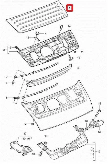 Naujas originalus PORSCHE 911 997 2-os kartos 09-12 galinis spoilerio viršutinė dalis 99751224103 OEM