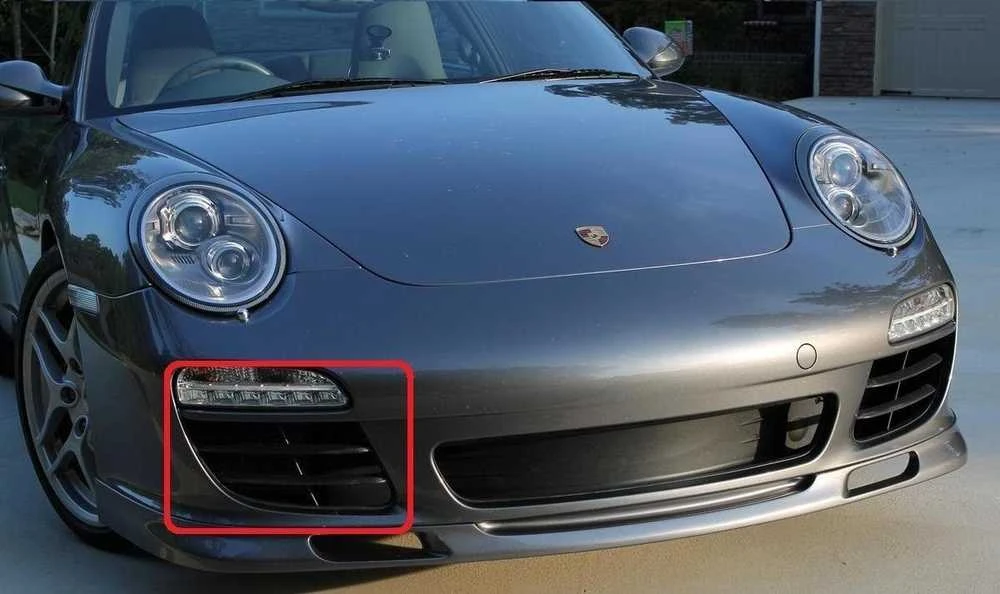 Naujas originalus PORSCHE 911 997 2-os kartos 09-12 priekinis bamperis apatinis dešinysis įleidimo groteles