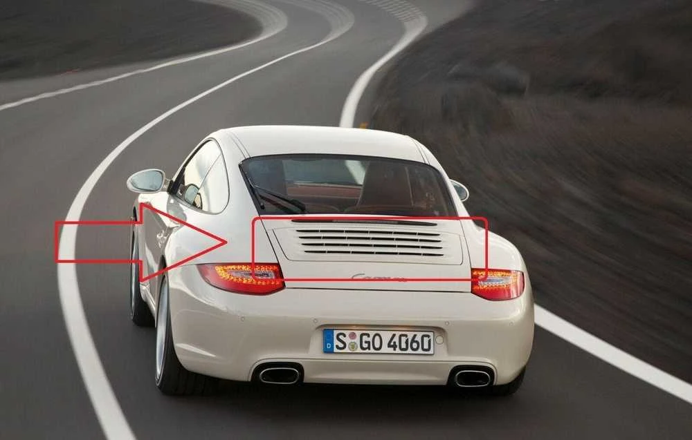 Naujas originalus PORSCHE 911 997 2-os kartos 09-12 galinis spoilerio viršutinė dalis 99751224103 OEM
