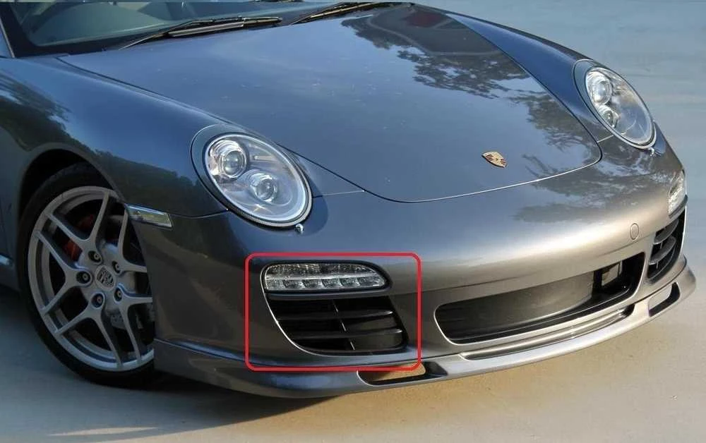 Naujas originalus PORSCHE 911 997 2-os kartos 09-12 priekinis bamperis apatinis dešinysis įleidimo groteles