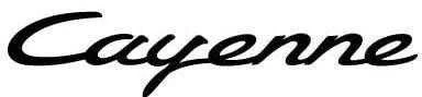 Naujas originalus Porsche 958 juodas Cayenne užrašas galinėje emblemoje 958 559 675 02