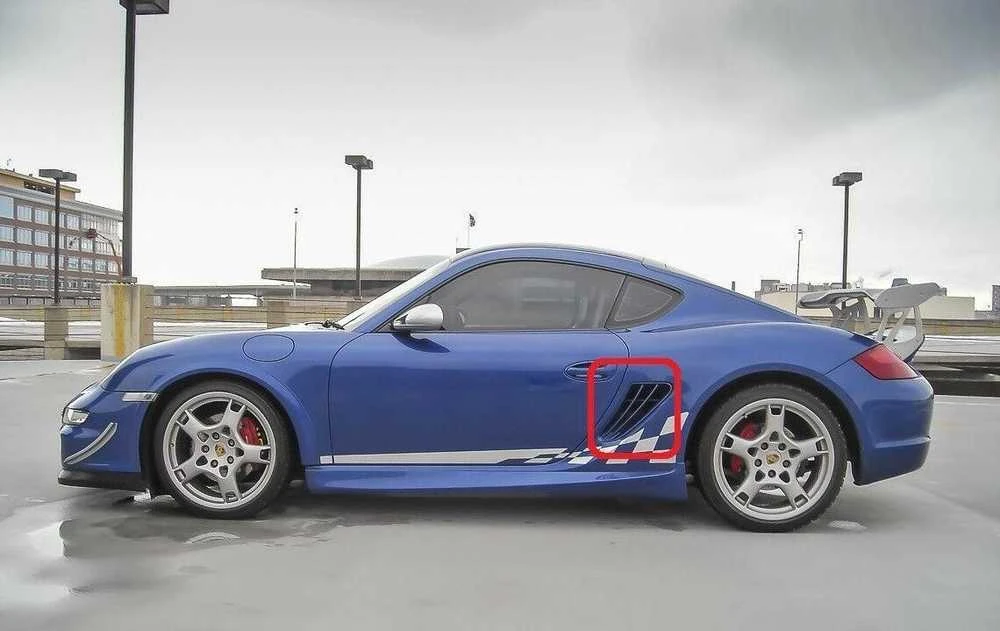 NAUJAS ORIGINALUS PORSCHE 987 CAYMAN 06-12 ŠONINIS ORA ĮVADAS GROTELĖS PARUOŠTAS KAIŠTIS KAIŠTIS