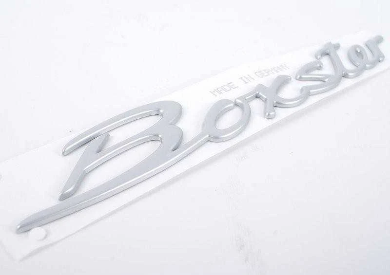 Naujas originalus Porsche Boxster S logotipas emblema satino sidabro OEM 98755903700