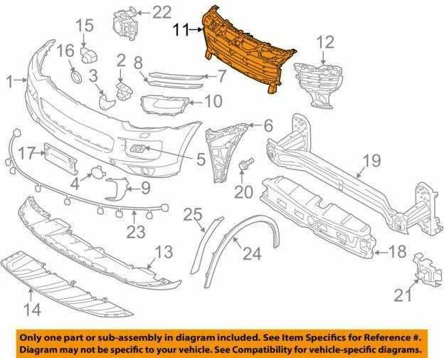 Naujas originalus PORSCHE Cayenne 958 (11-18) priekinis bamperio centrinis groteles be ACC OEM