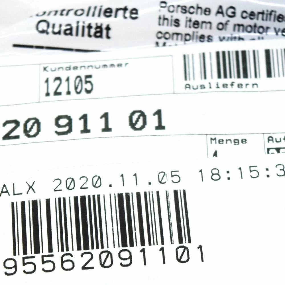 Naujas originalus Porsche Cayenne degalų linijos jungtis OEM 95562091101 garantija