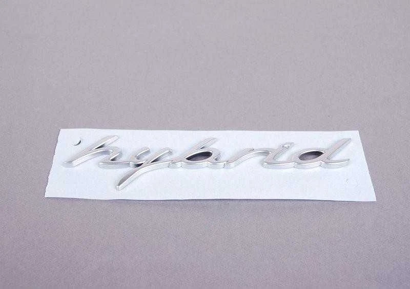 NAUJAS ORIGINALUS PORSCHE CAYENNE GALINĖS BAGAŽINĖS CHROMUOTAS HIBRIDINIS ŽENKLIUKAS SU EMBLEMA