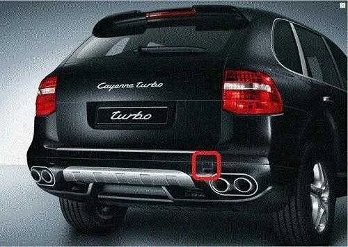Naujas originalus PORSCHE Cayenne Turbo dešinės pusės galinis kablys dangtelis 95550545001G2X OEM