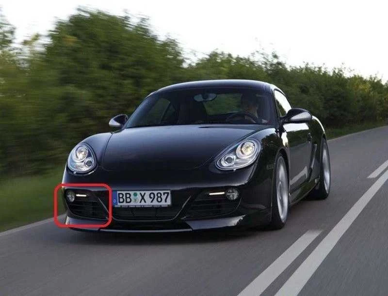 Naujas originalus PORSCHE Cayman 2 GEN priekinis dešinysis bamperio groteles 98750555405G2L OEM