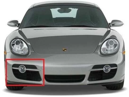 Naujas originalus PORSCHE CAYMAN dešinės priekinės bamperio įleidimo grotelės 9875055540201C OEM