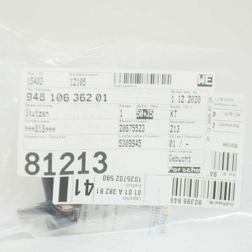 Naujas originalus Porsche kaklas, tiekimas, Genera 94810636201 / 948-106-362-01 OEM
