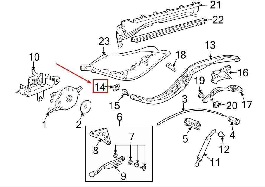 Naujas originalus "Porsche" sulankstomo viršaus kreipiklis 98656157701 / 986-561-577-01 OEM