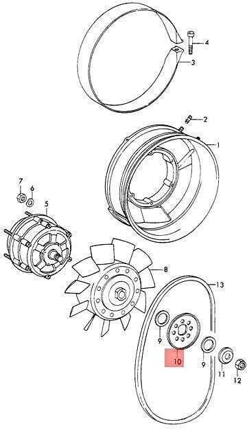 NAUJAS PORSCHE 911 912 914 PORSCHE V-BELT PULLEY HALF 90160342101 ORIGINALUS