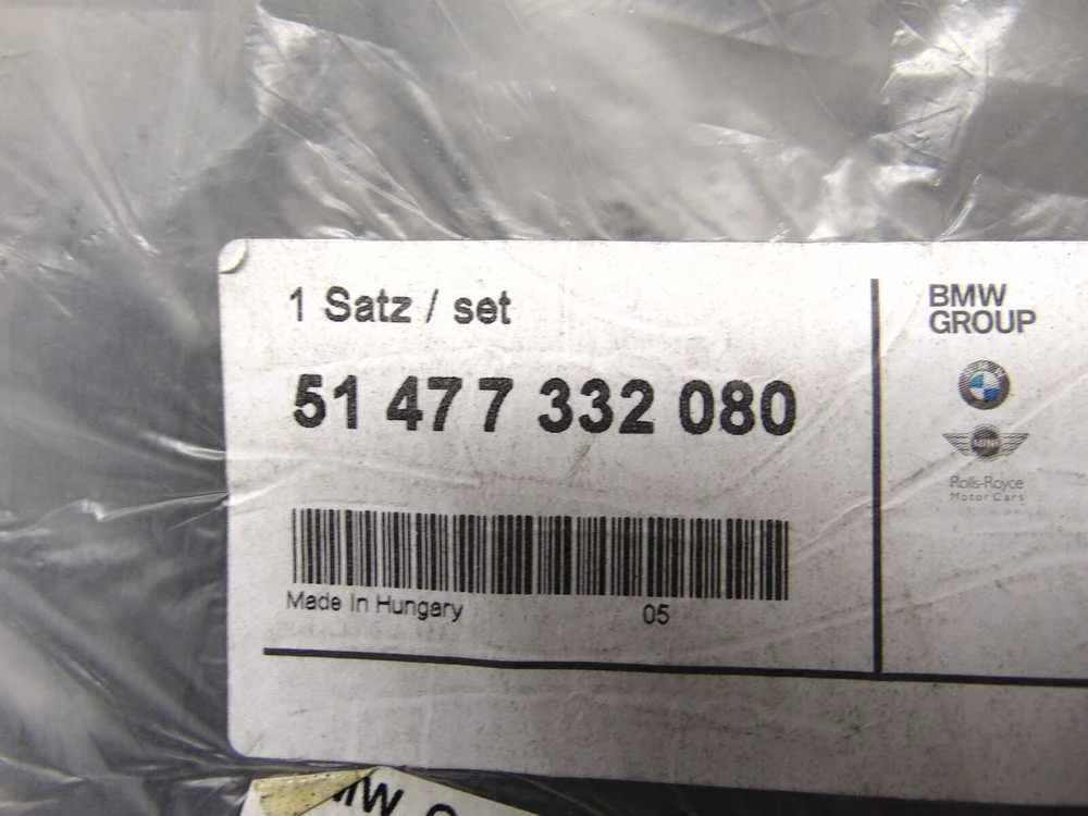 Nauji originalūs BMW 3 serijos F30 F31 M3 F80 4 vnt. velūro grindų kilimėliai RHD