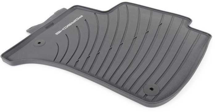 Nauji originalūs Porsche Cayenne 2011 LHD guminiai kilimėliai juodi 958044801551E0 OEM