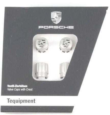 Nauji originalūs Porsche spalvos sidabriniai kreivieji vožtuvų dulkės dangteliai TPMS 99104460268