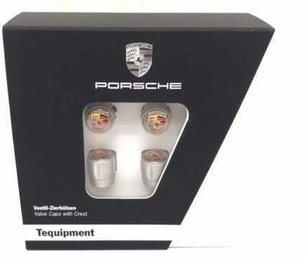 Nauji originalūs Porsche spalvos sidabriniai kreivieji vožtuvų dulkės dangteliai TPMS 99104460269
