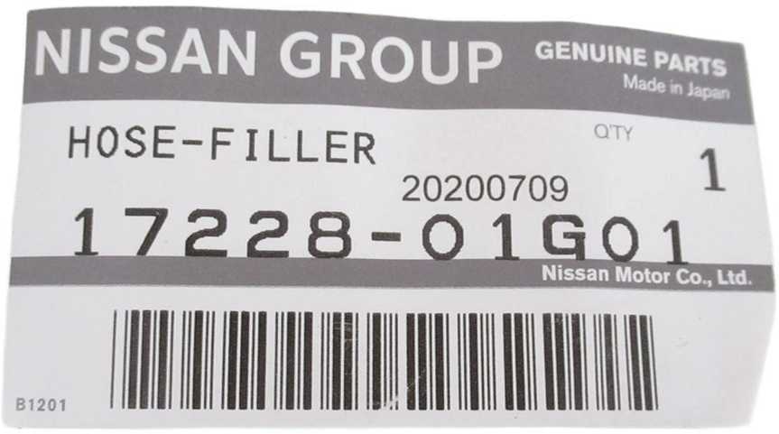 Nissan D21 D21U Degalų Bakelio Pildymo Šlaunelis Originalus 1722801G01