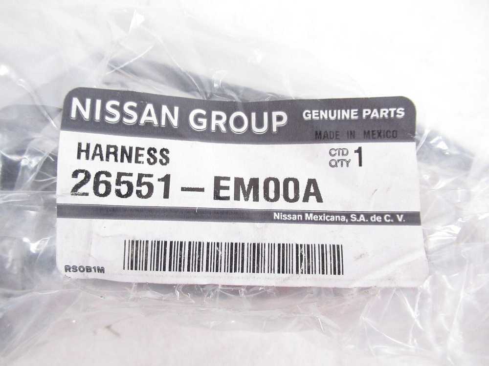 Nissan Galinių Žibintų Laidų Rinkinys Versa 2007 2012 Originalus 26551EM00A
