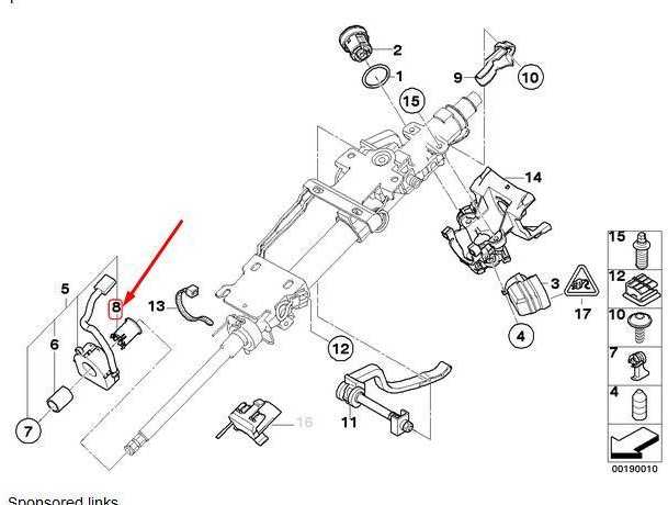 OEM BMW Z4 E85 vairo kampo jutiklio laikiklio krumpliaračio 32306767219 originalus