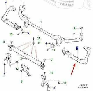 OEM JAGUAR XE X760 PRIEKINIŲ KAIRĖS RADIATORIAUS PALAIKYMO PANELE T4N3262 ORIGINALI