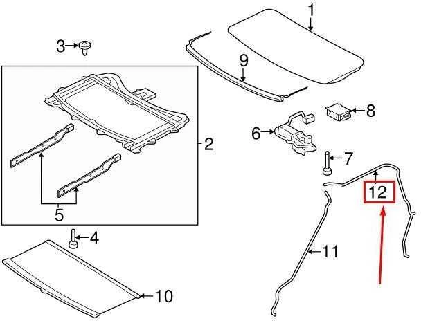 OEM LAND ROVER DISCOVERY 4 L319 SAULOS KANALAS GALINIS VAMZDIS EEH500110 ORIGINALUS