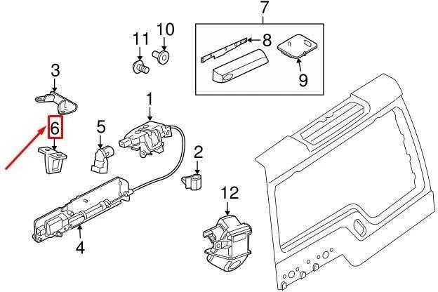 OEM LAND ROVER DISCOVERY 4 L319 VIRŠUTINIS GALINIS DURŲ UŽRAKTAS FQQ000033 ORIGINALUS