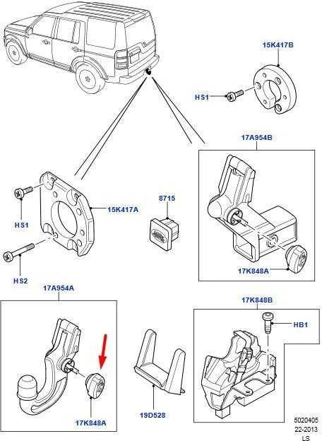 OEM LAND ROVER DISCOVERY III L319 VILKIKO UŽRAKTAS KNW500020 ORIGINALUS