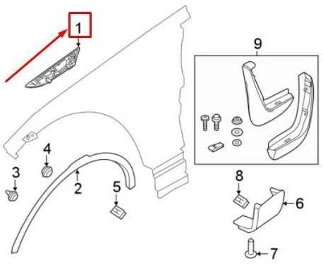 OEM LAND ROVER DISCOVERY L462 PRIEKINI DEŠINIS KARDANAS ĮDĖKLAS EMBLEMA LR083009 ORIGINALI