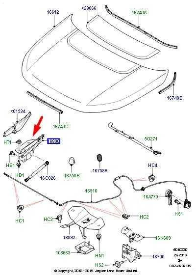 OEM LAND ROVER DISCOVERY SPORT L550 DEŠINIS KAPOTO VERSLO VYRIS LR075405 ORIGINALUS