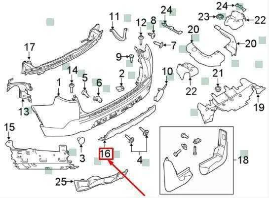 OEM LAND ROVER DISCOVERY SPORT L550 GALINIS BUFERIO APATINIS DANGTIS LR077791 ORIGINALUS