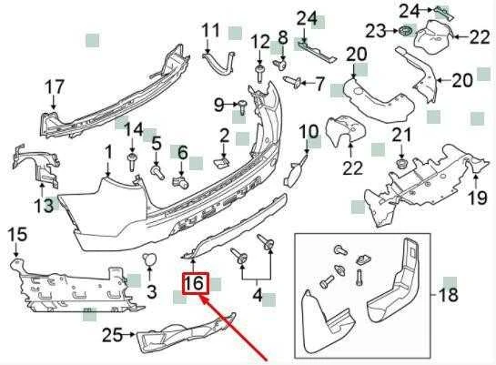 OEM LAND ROVER DISCOVERY SPORT L550 GALINIS BUFERIO APATINIS DANGTIS LR077791 ORIGINALUS