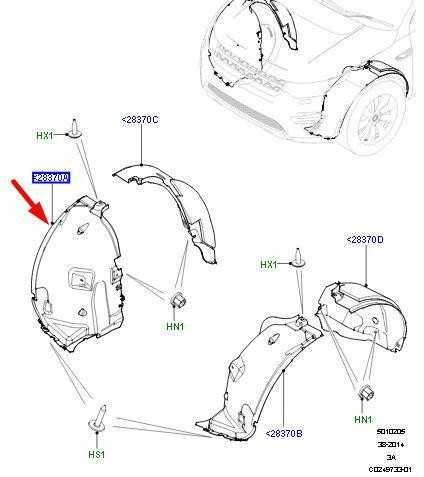 OEM LAND ROVER DISCOVERY SPORT L550 PRIEKINI DEŠINIS PURVO SARGAS PRIEKINĖ DALIS LR073058