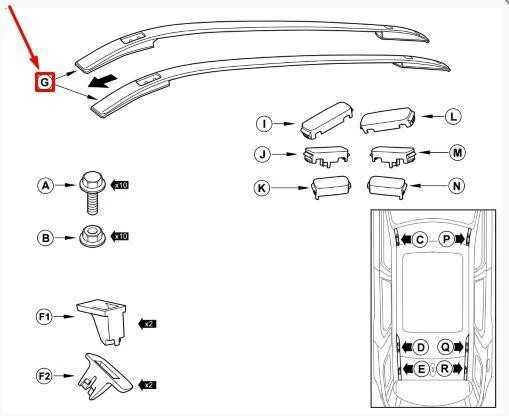 OEM LAND ROVER DISCOVERY SPORT L550 STOGO RAILAI JUODI VPLCR0136 ORIGINALUS