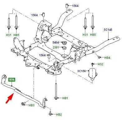 OEM LAND ROVER DISCOVERY V L462 PRIEKINI CROSS MEMBER GUARD LR081521 ORIGINALUS
