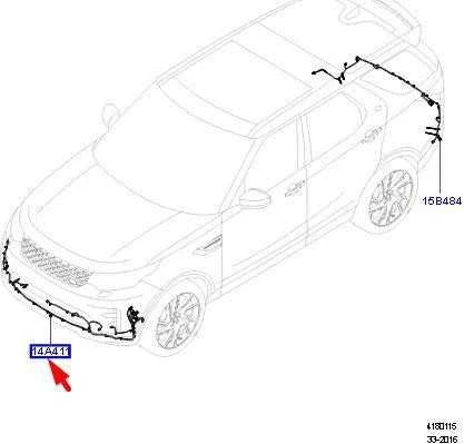 OEM LAND ROVER DISCOVERY V L462 PRIEKINIS BUFERIS PDC LAIDAI LR110211 ORIGINALUS