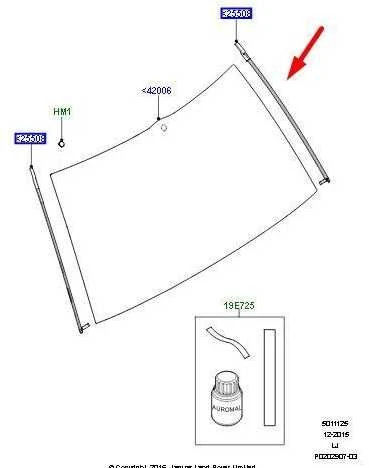OEM LAND ROVER RANGE ROVER L322 GALINIS LANGAS DEŠINIS APDAILOS ELEMENTAS DED500180 ORIGINALUS