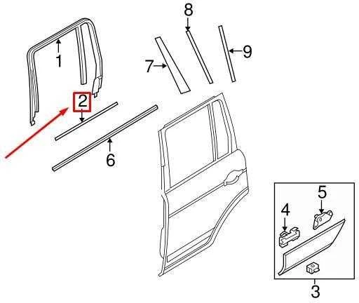 OEM LAND ROVER RANGE ROVER L322 KAIŠTIS KAIRĖS GALINĖS DURYS REVEAL MOLDING LR024148 ORIGINALUS