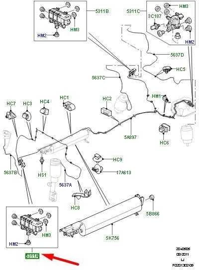 OEM LAND ROVER RANGE ROVER L322 PRIEKINĖ ORA SUSPENSIJA VOŽTUVAS RVH500060 ORIGINALUS
