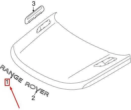 OEM LAND ROVER RANGE ROVER VELAR L560 KAPOTO EMBLEMA LR092817 ORIGINALUS