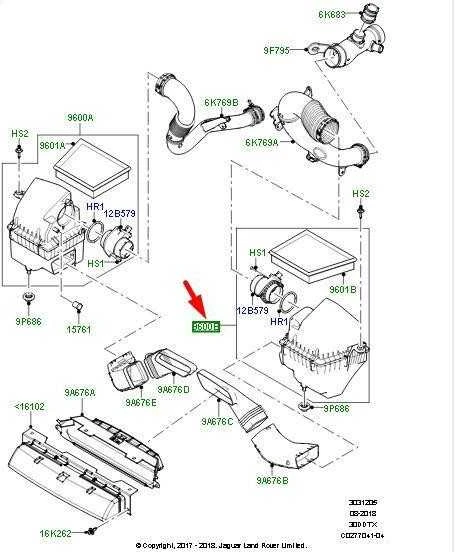 OEM LAND ROVER RANGE ROVER VELAR L560 ORAIŠKOS FILTRŲ DĖŽĖ LR092243 ORIGINALUS