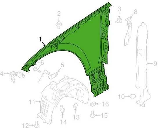 OEM LAND ROVER RANGE ROVER VELAR L560 PRIEKINE DEŠINĖ KAPOTAS LR091698 ORIGINALI