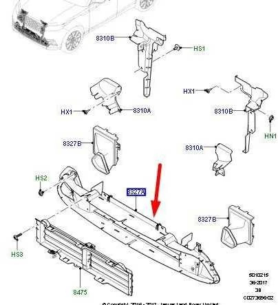OEM LAND ROVER RANGE ROVER VELAR L560 PRIEKINIS ORO DEFLEKTORIUS LR094176 ORIGINALUS