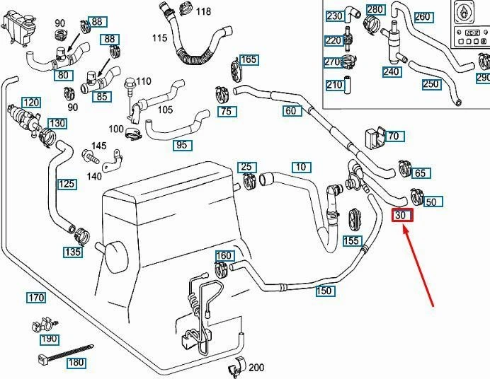 OEM MERCEDES-BENZ C W203 HVAC ŠILDYMO ŽARNAS A203830039664 ORIGINALUS