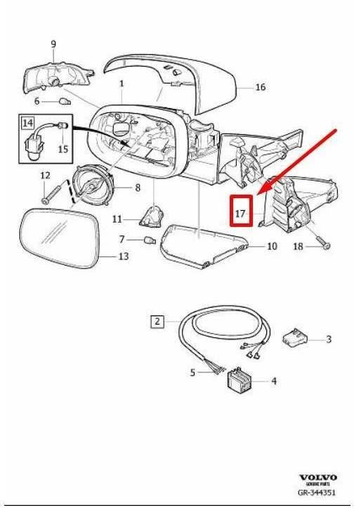 OEM VOLVO S80 MK2 DEŠINIO DURŲ VEIDRODŽIO GUMOS JUOSTA 31297261 NAUJA