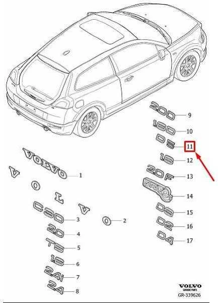 OEM VOLVO XC90 MK1 GALINIS VARTAI D5 EMBLEMA 8658928 ORIGINALI