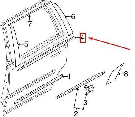 OEM VOLVO XC90 MK1 KAIŠTIS KAIRĖS GALINĖS LANGO APDAILA MOULDING 30753852 ORIGINALUS