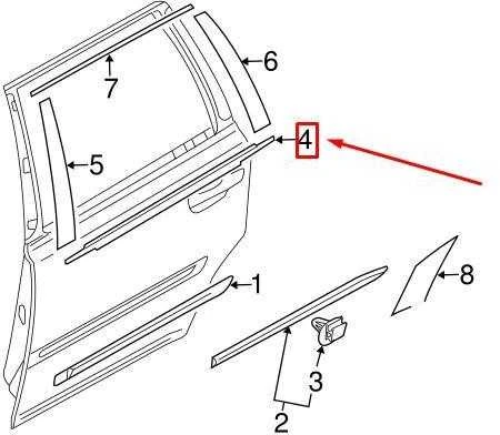 OEM VOLVO XC90 MK1 KAIŠTIS KAIRĖS GALINĖS LANGO APDAILA MOULDING 30753852 ORIGINALUS
