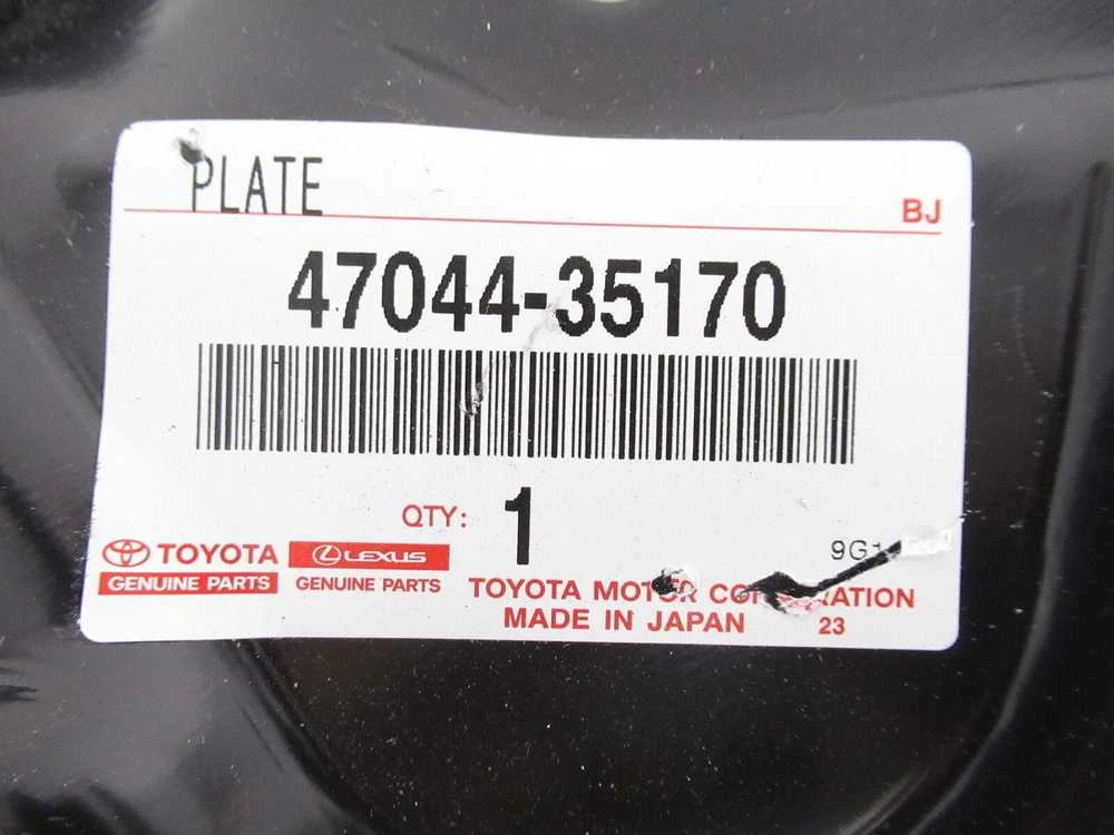 Originali OEM Toyota 47044-35170 vairuotojo galinė būgno stabdžių laikiklio plokštė