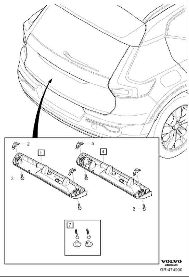 Originali "Volvo Xc40" durų rankena 32394440
